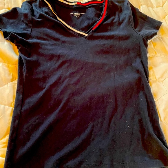 Navy Women’s Tommy Hilfiger short  sleeved shirt - Picture 1 of 4